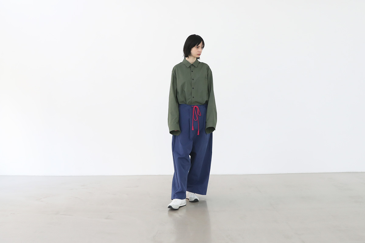 VUy ヴウワイ wide silhouette pants vuy-a22-p01[BLUE]