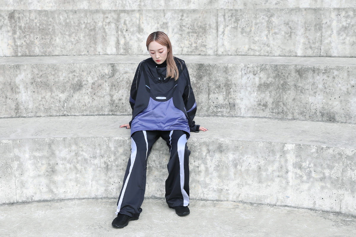 chlomaクロマY2Kアノラック : cord model[22ACA5/STATE BLACK×VERY