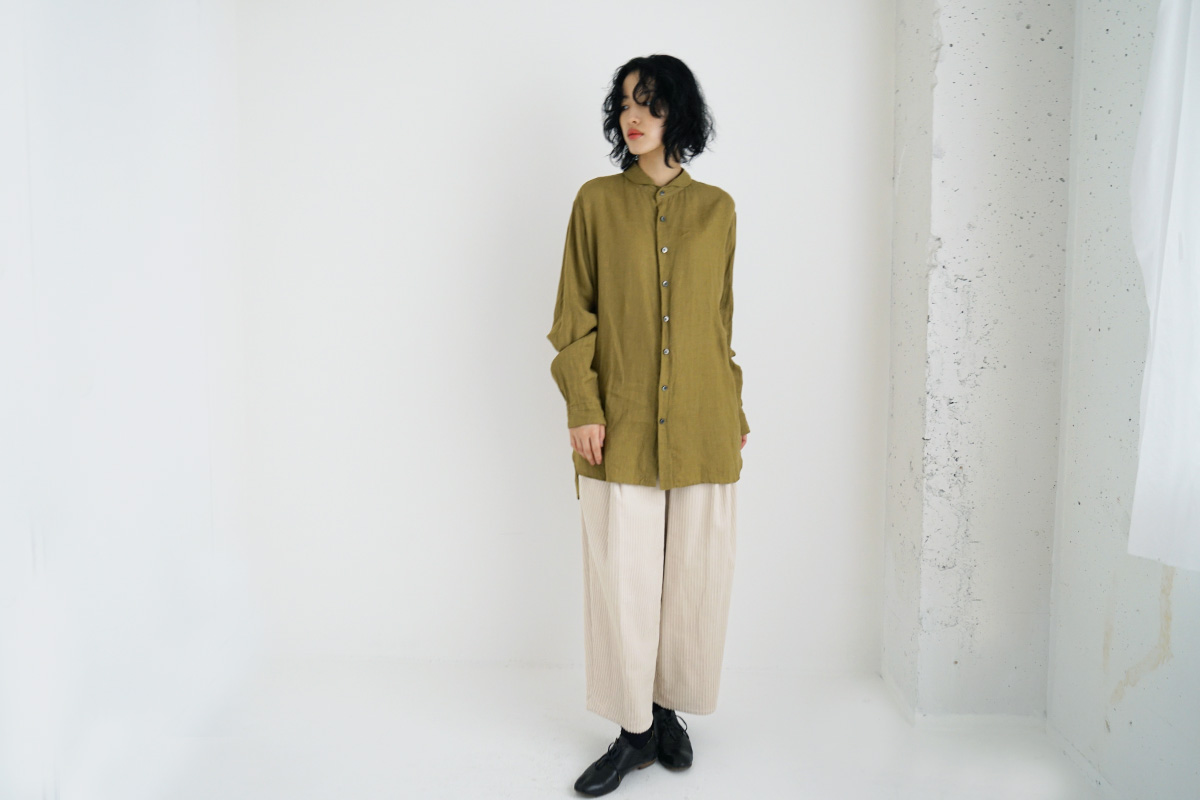 suzuki takayukiスズキタカユキone-piece shawl-collar shirt Ⅰ [T003