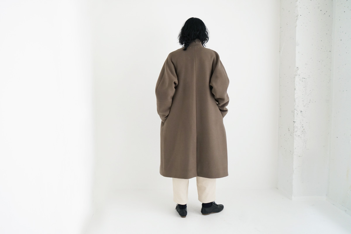 suzuki takayuki スズキタカユキ standing-collar coat [A233-04/tauni 