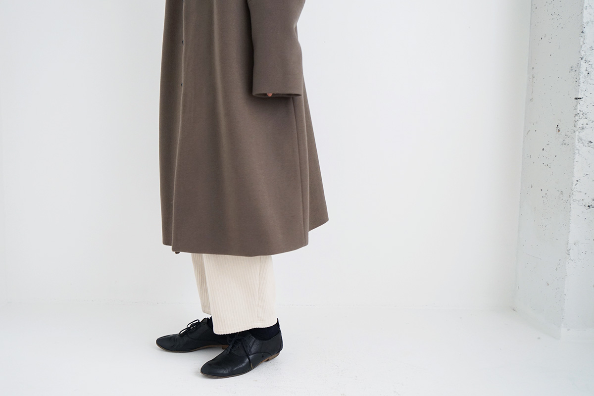 suzuki takayuki スズキタカユキ standing-collar coat [A233-04/tauni olive]