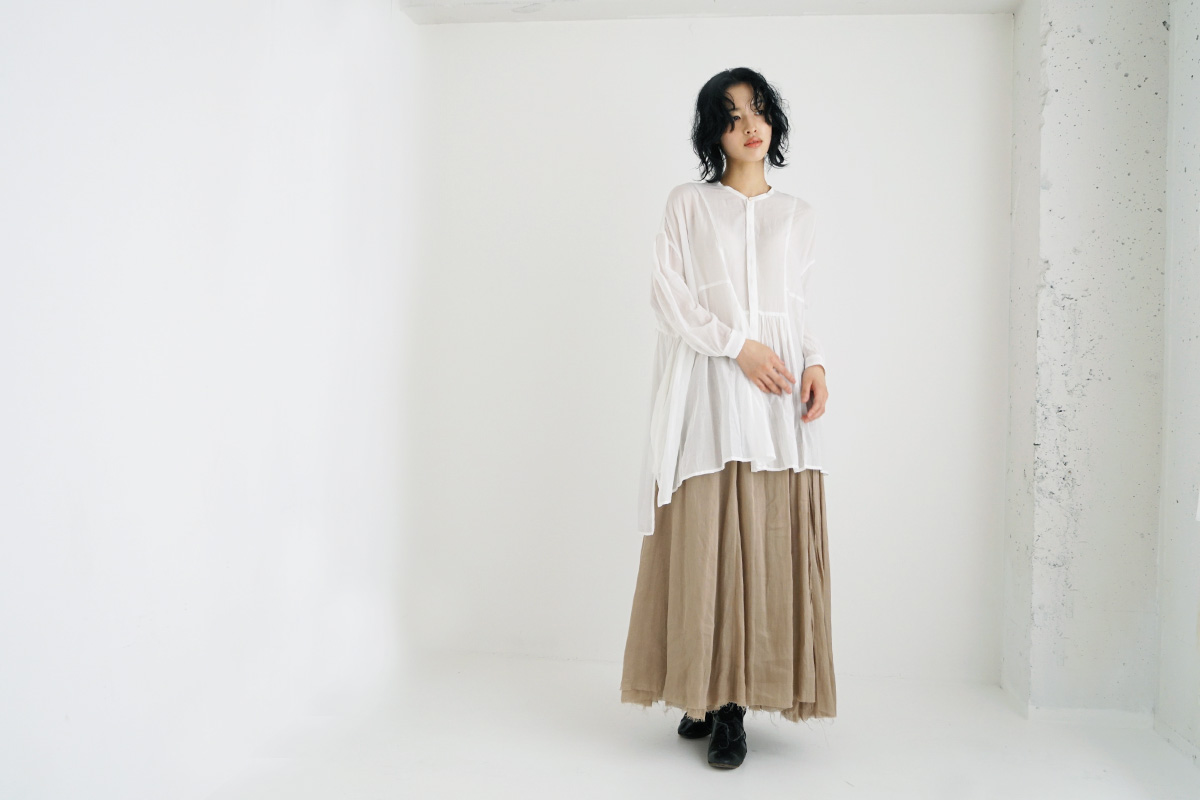 suzuki takayukiスズキタカユキbroad blouse [A231-01/white]suzuki