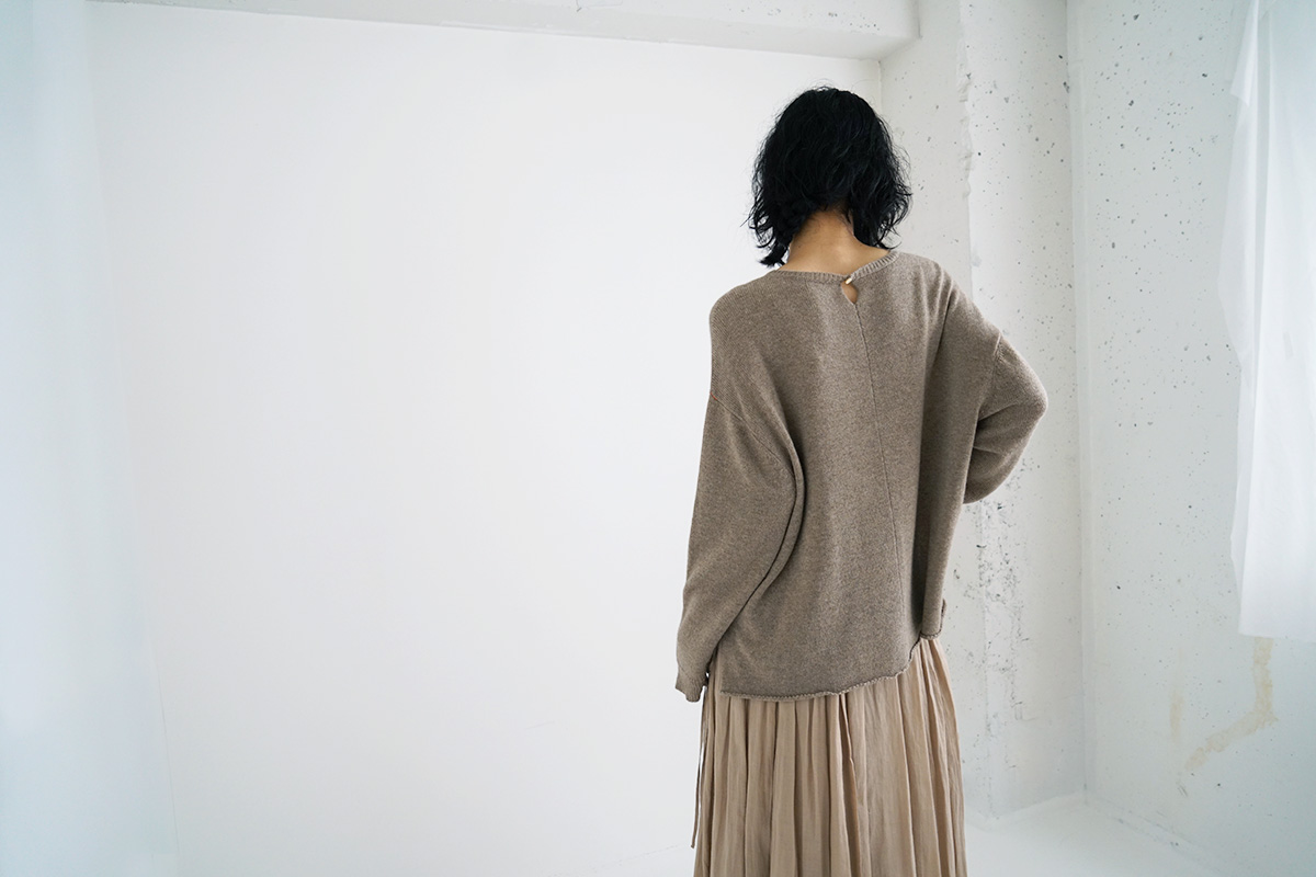 suzuki takayuki スズキタカユキ knitted pullover [A231-04/cinnamon]