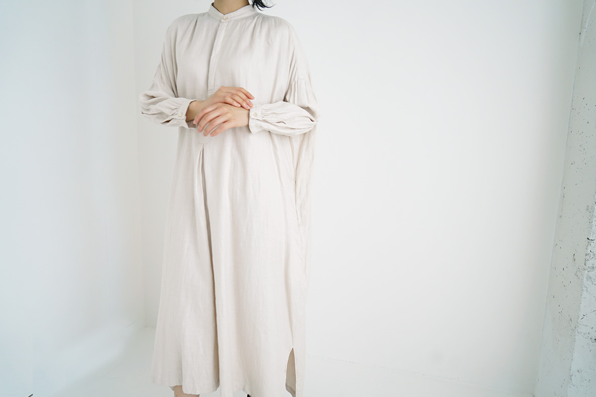 suzuki takayuki スズキタカユキ peasant dress [T001-15/nude]