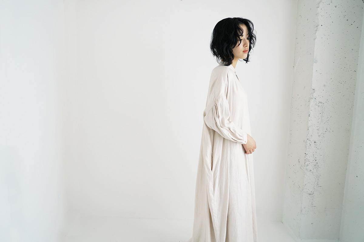 suzuki takayuki スズキタカユキ peasant dress [T001-15/nude]