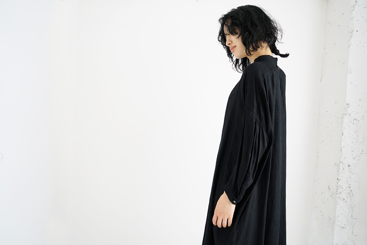 suzuki takayuki スズキタカユキ peasant dress [T001-15/black]