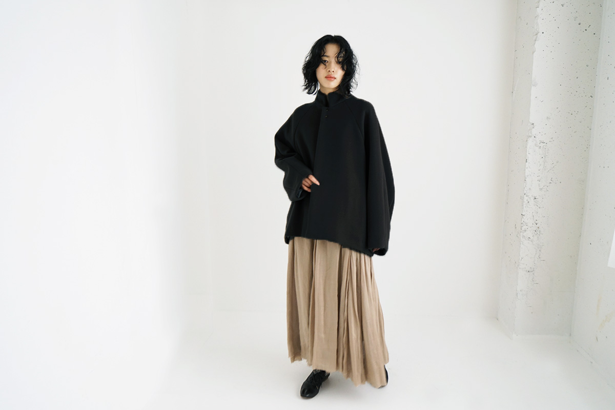 suzuki takayuki, スズキタカユキ, short coat [A231-13/black]