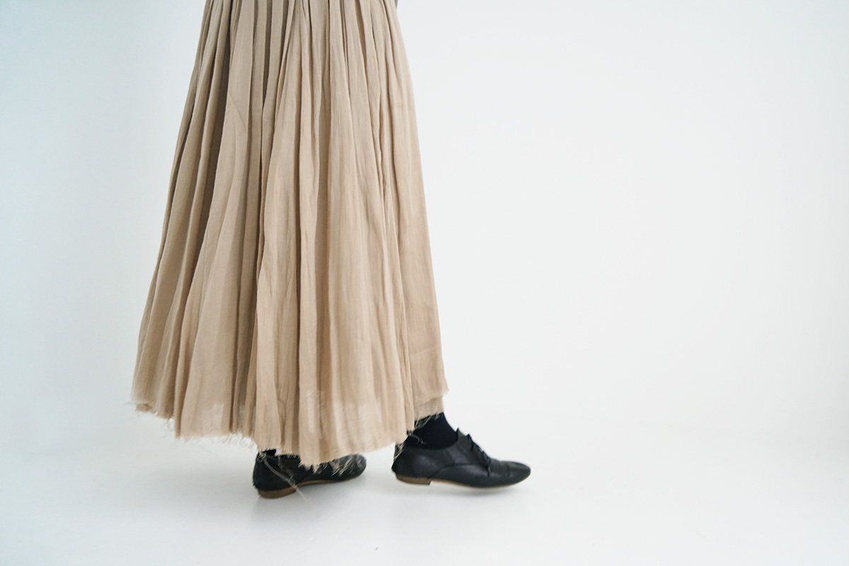 suzuki takayuki スズキタカユキ long skirt [A231-17/bay leaf]