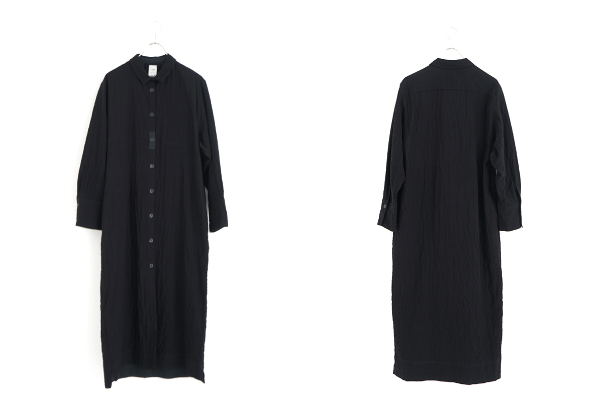 KristenseN DU NORD クリステンセンドゥノルド Shirt dress [I-399/10 Black]