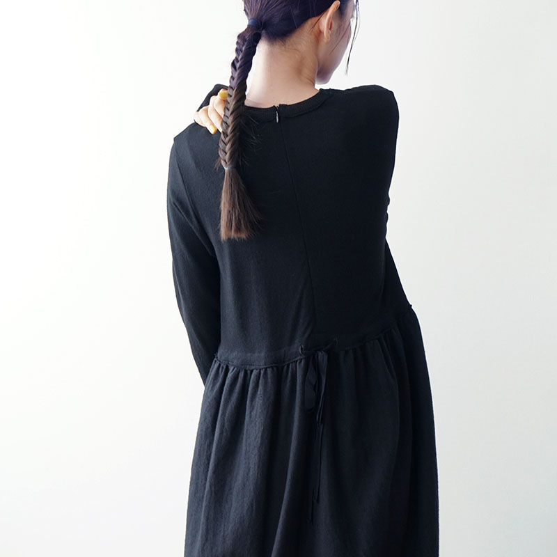 Mochi モチ panel dress[ma24-op-03/black]パネルドレス