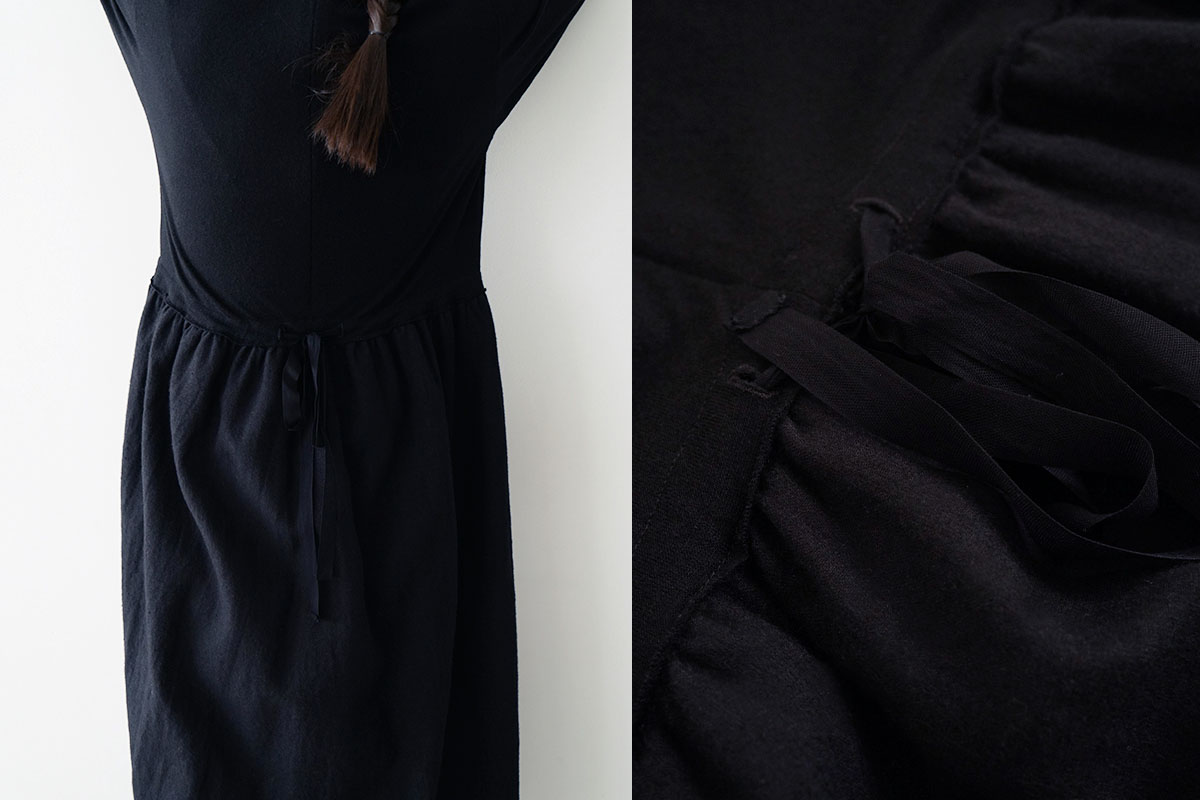 Mochi モチ panel dress[ma24-op-03/black]パネルドレス