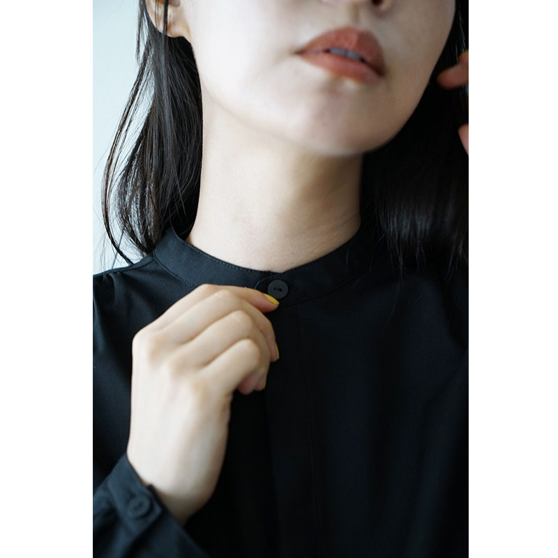 Mochi モチ pullover dress[ma24-op-01/black]プルオーバードレス