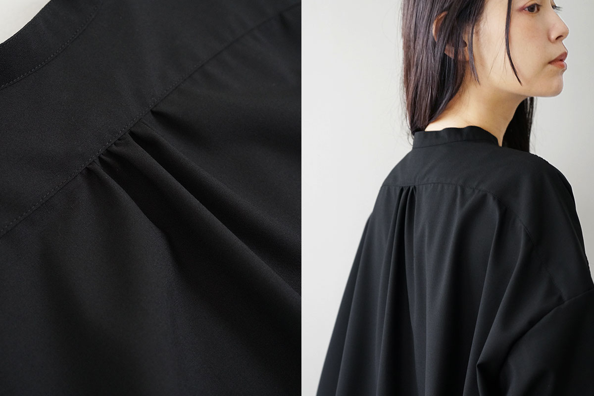 Mochi モチ pullover dress[ma24-op-01/black]プルオーバードレス