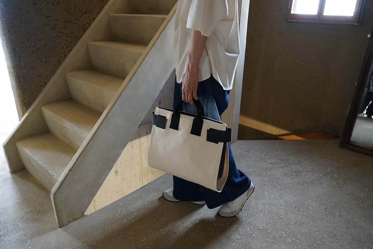 macromauro  マクロマウロ WRAP BAG TOTO CANVAS M(NATURAL)