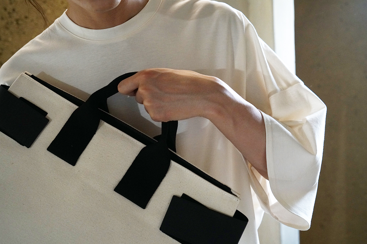 macromauro  マクロマウロ WRAP BAG TOTO CANVAS M(NATURAL)