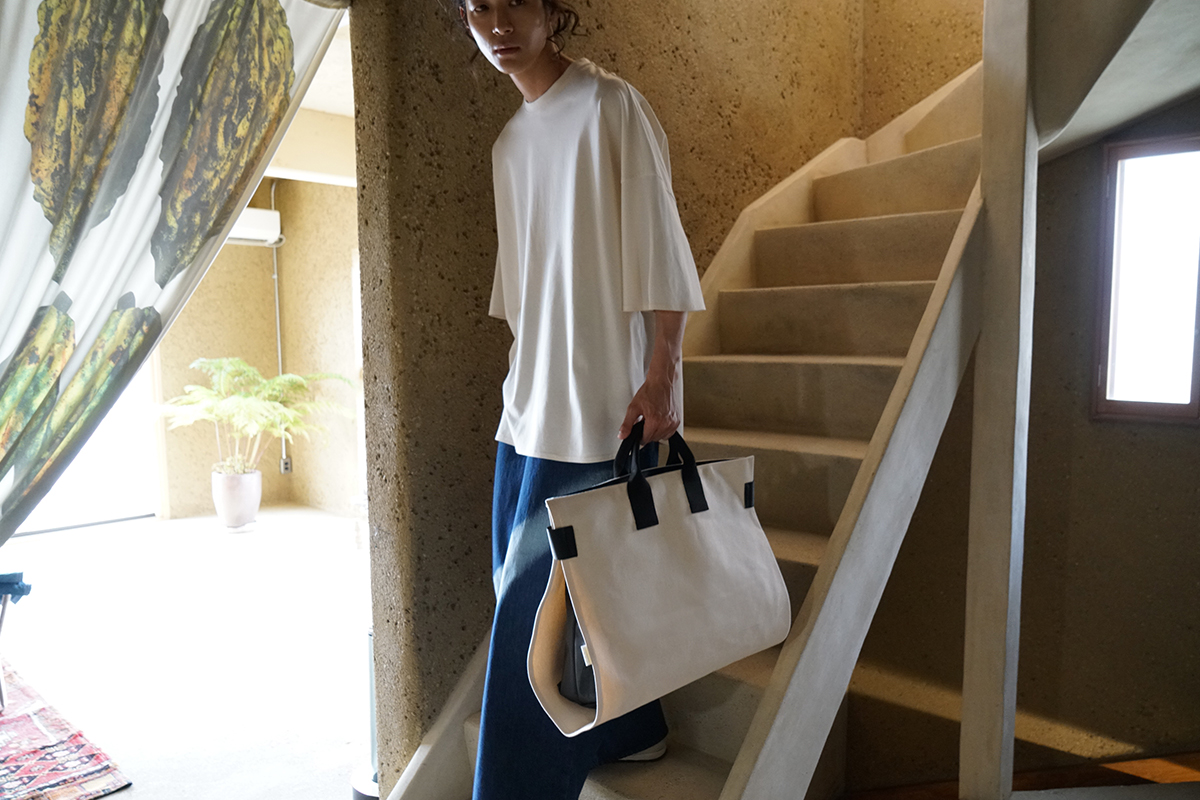 macromauro  マクロマウロ WRAP BAG TOTO CANVAS L(NATURAL)