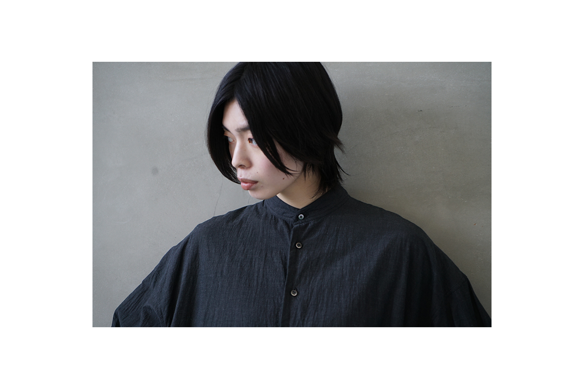 suzuki takayuki スズキタカユキ weather-cloth shirt [A251-03/ebony black]