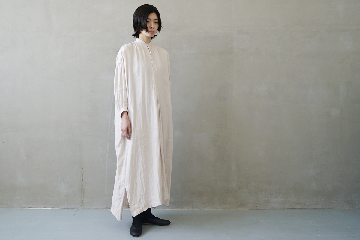 suzuki takayuki スズキタカユキ peasant dress I [A251-22/ivory]