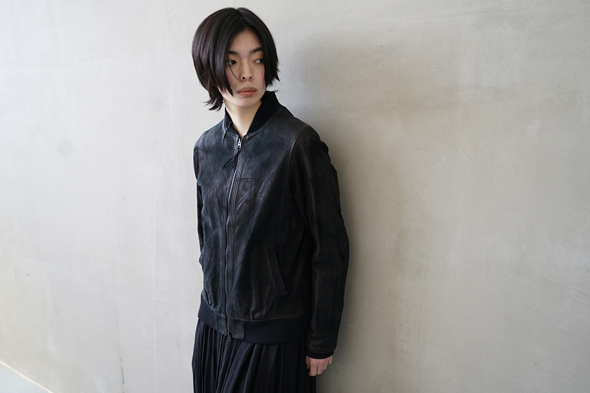 suzuki takayuki スズキタカユキ leather blouson[T002-07/black]