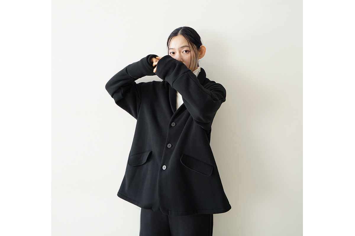 Mochi モチ sweat sweat jacket [black]
