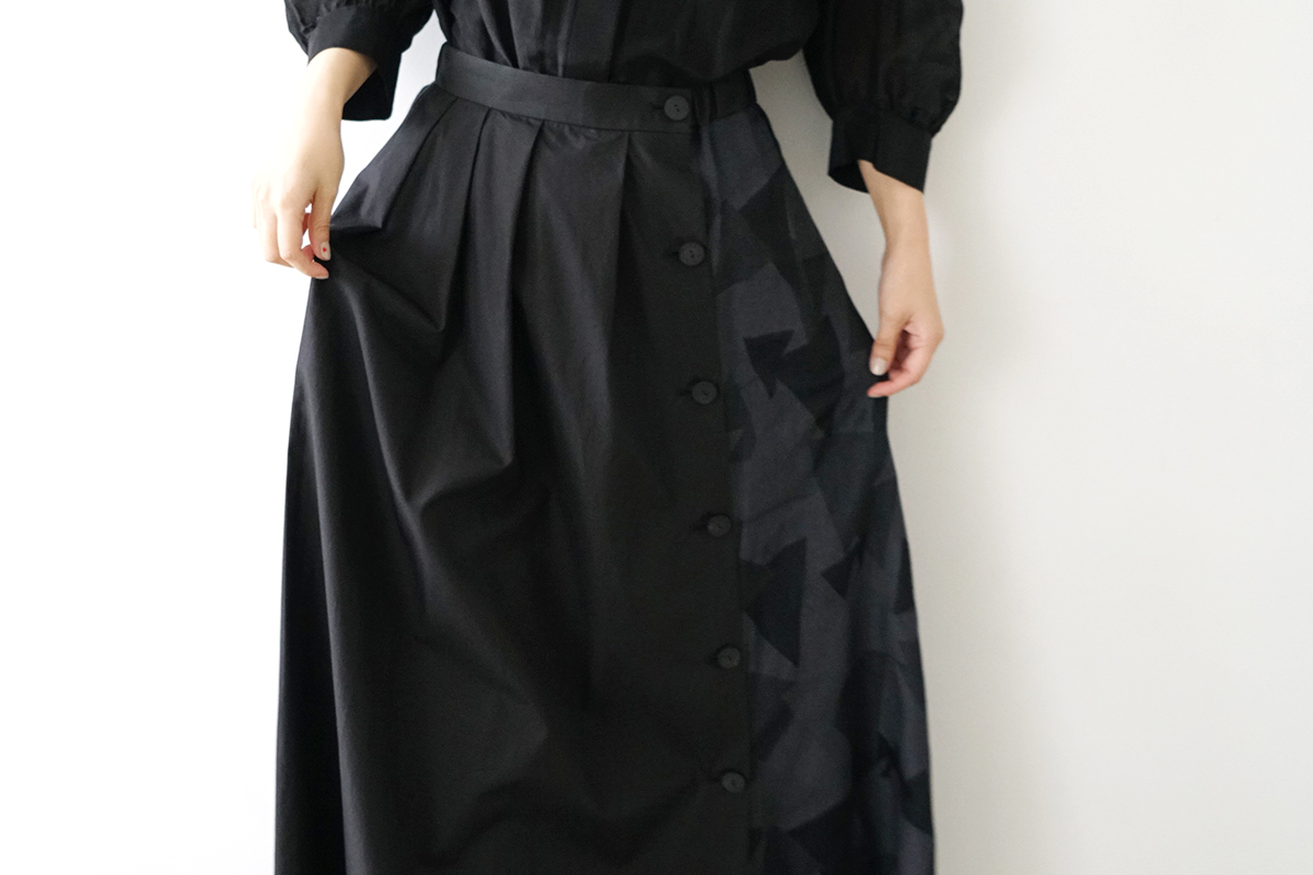 Mochi モチ geometric long skirtジャガードロングスカート