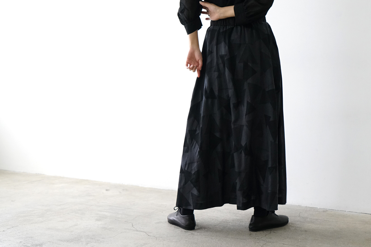 Mochi モチ geometric long skirtジャガードロングスカート