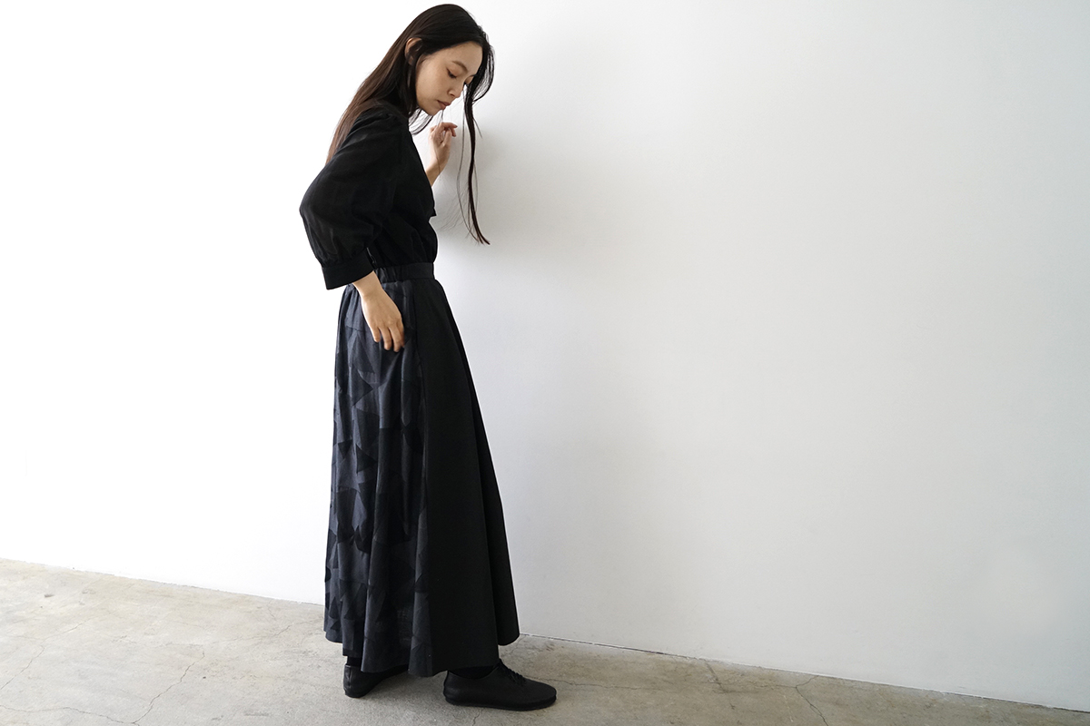 Mochi モチ geometric long skirtジャガードロングスカート