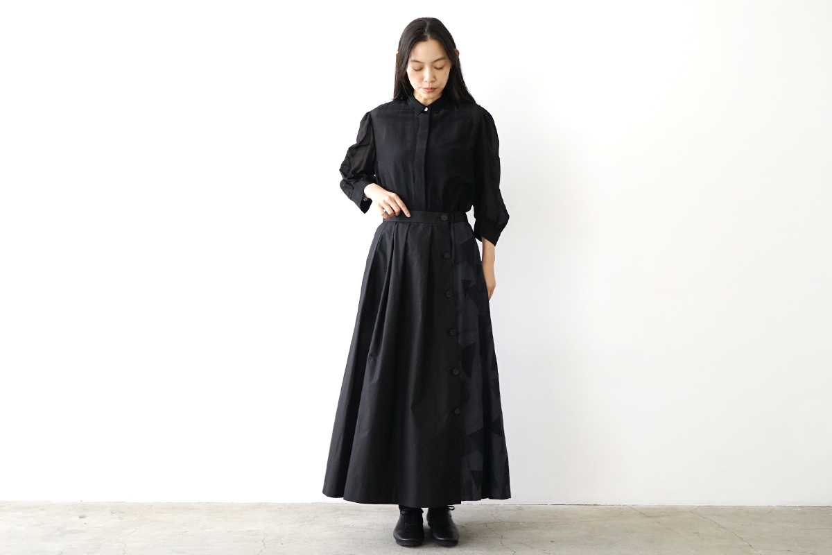 Mochi モチ geometric long skirtジャガードロングスカート