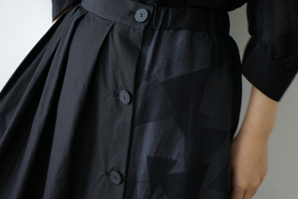 Mochi モチ geometric long skirtジャガードロングスカート