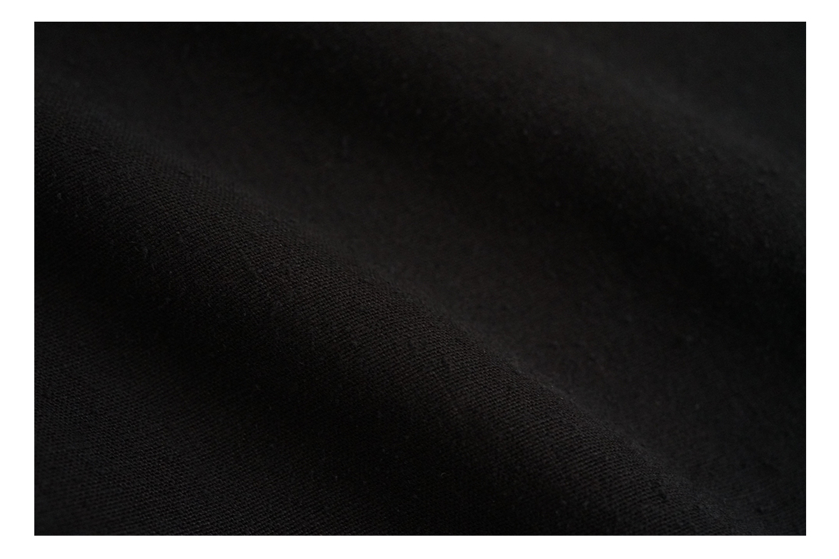 Mochi モチ silk linen tapered easy pants [black] テーパードパンツ 
