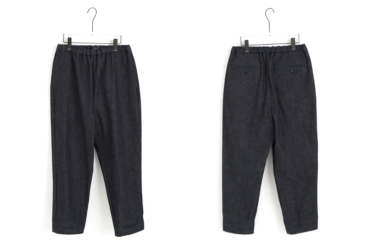 Mochi モチ denim tapered easy pants デニムテーパードパンツ 