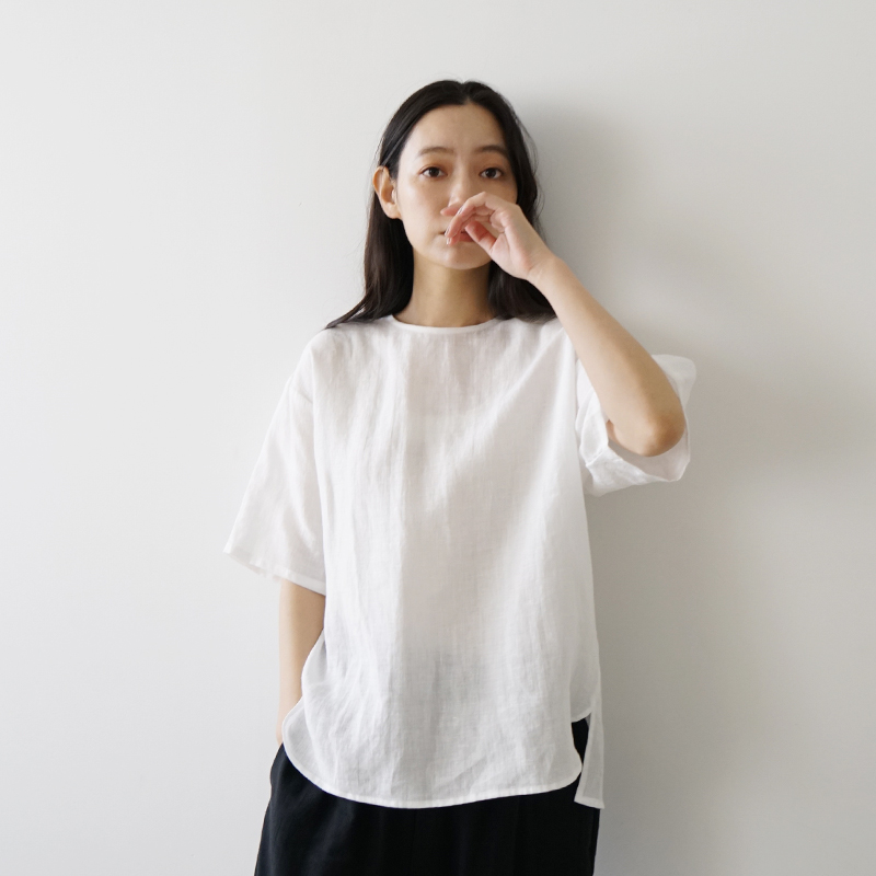 Mochi モチ pullover blouse [off white]プルオーバーブラウス