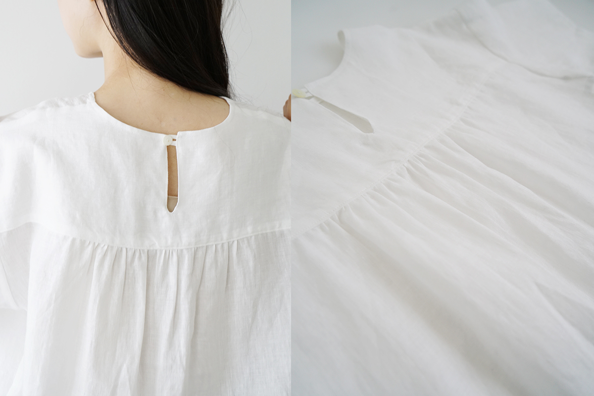 Mochi モチ pullover blouse [off white]プルオーバーブラウス