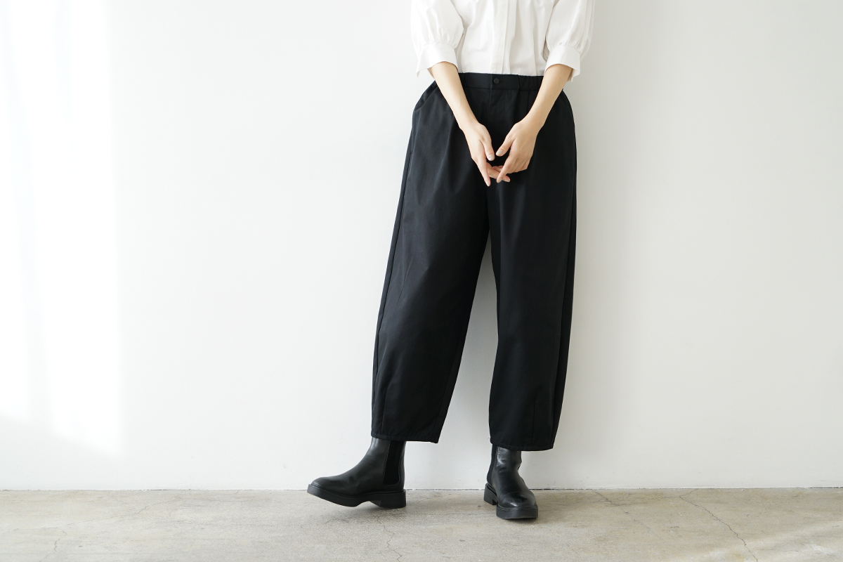 Mochi モチ suspenders cropped pants [black] サスペンダークロップドパンツ