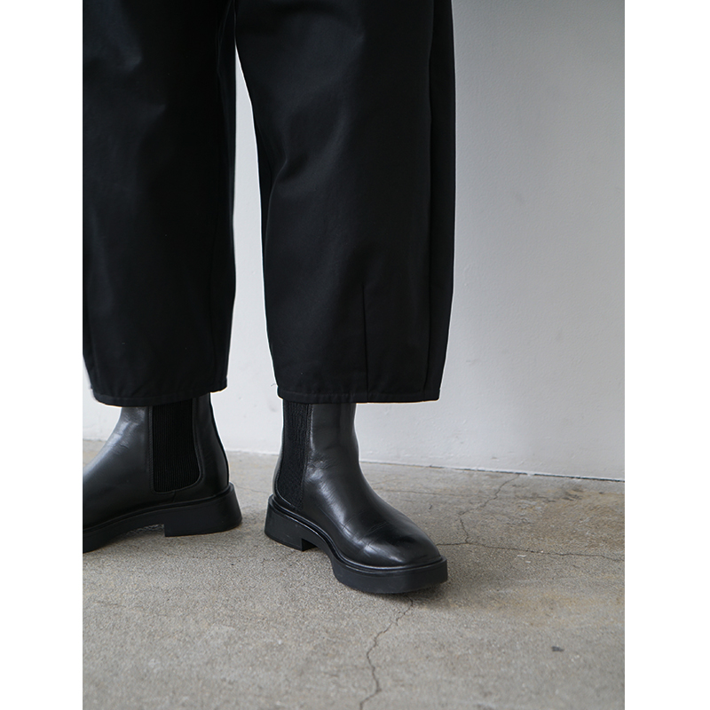 Mochi モチ suspenders cropped pants [black] サスペンダークロップドパンツ