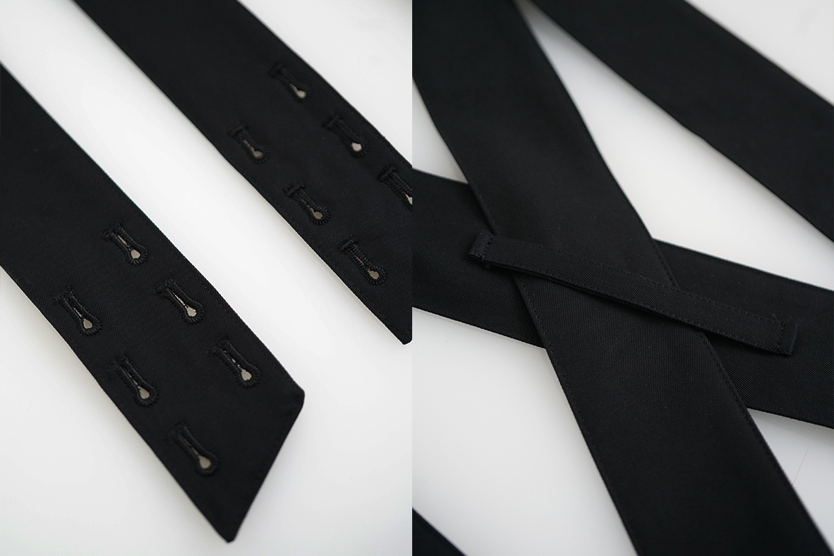 Mochi モチ suspenders cropped pants [black] サスペンダークロップドパンツ