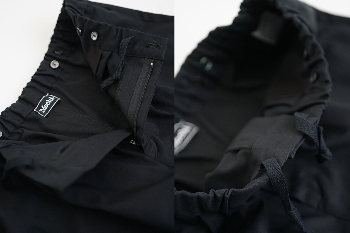 Mochi モチ suspenders cropped pants [black] サスペンダークロップドパンツ
