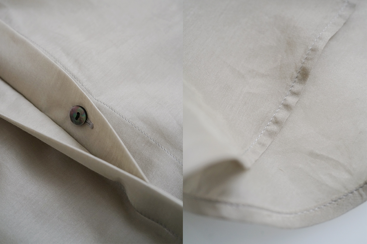 Mochi モチ puff sleeve gather blouse [sand] ギャザーブラウス