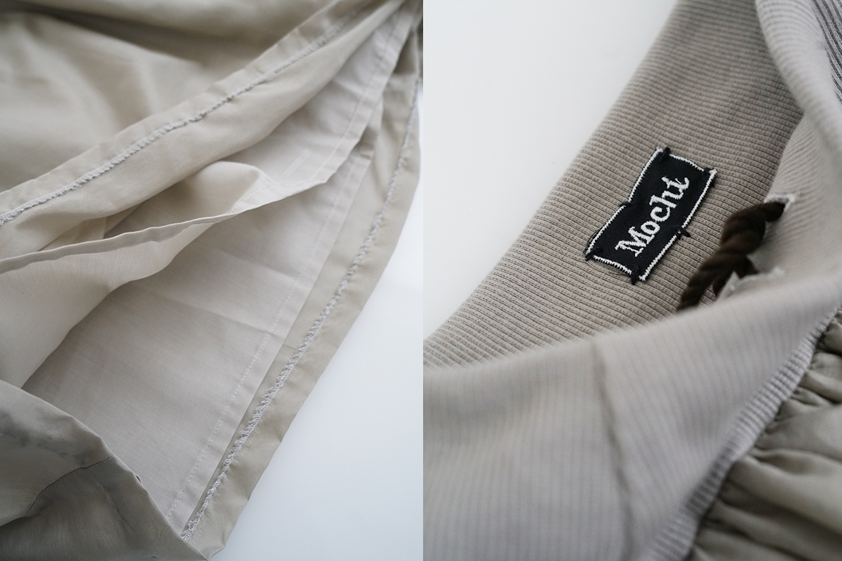 Mochi モチ cotton silk long skirt [sand] コットンシルクロングスカート