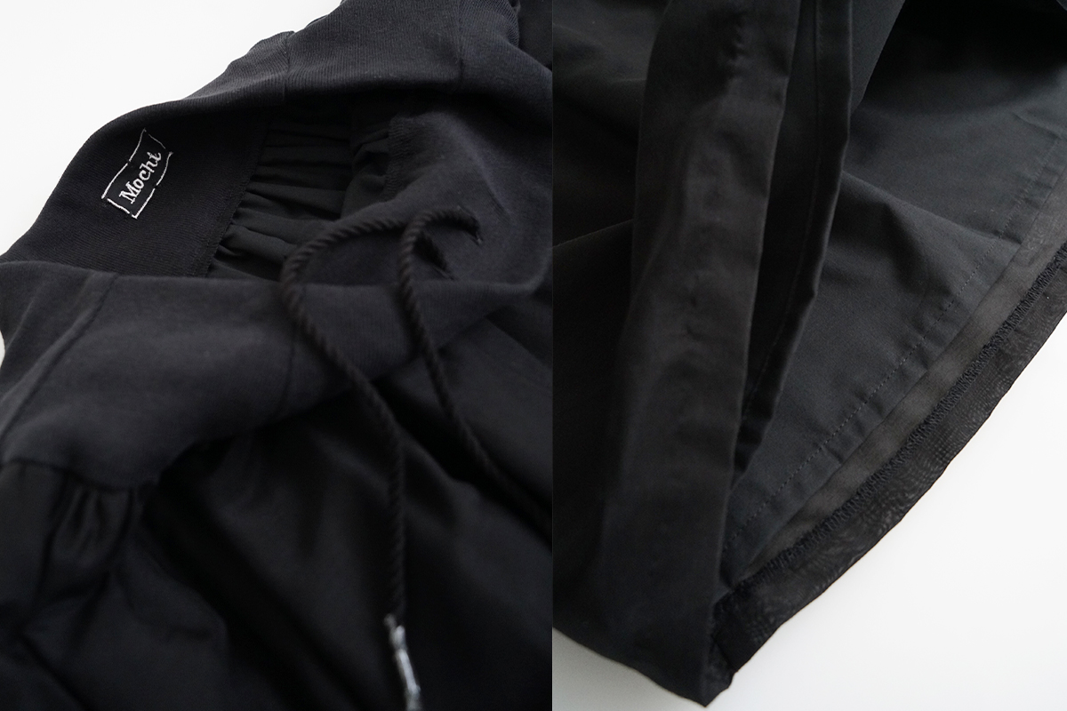 Mochi モチ cotton silk long skirt [black] コットンシルクロングスカート