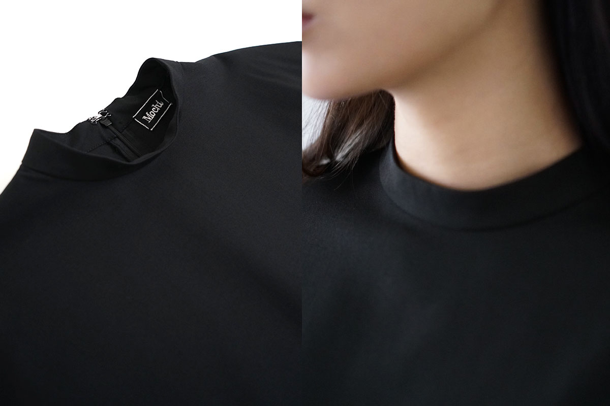 Mochi モチ petit high necked shirt [black] ハイネックシャツ