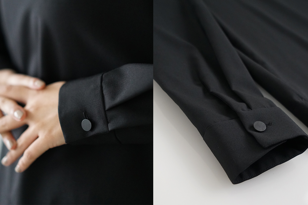 Mochi モチ petit high necked shirt [black] ハイネックシャツ