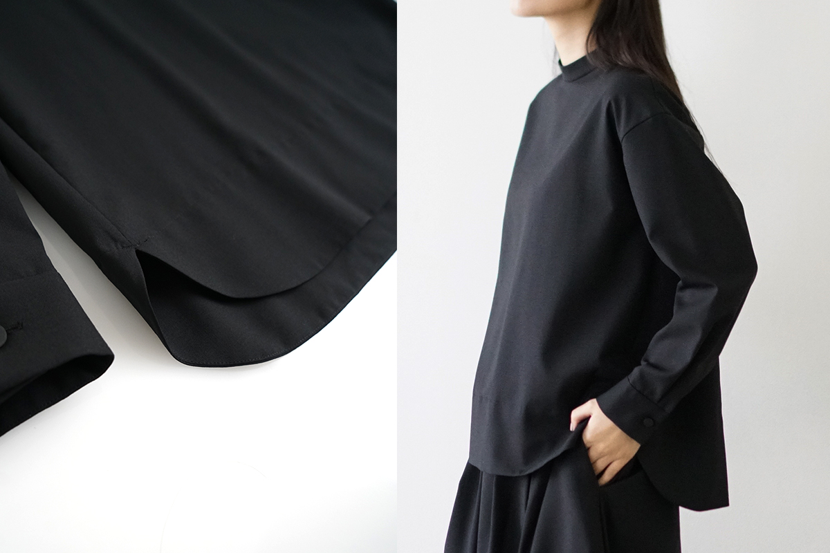Mochi モチ petit high necked shirt [black] ハイネックシャツ