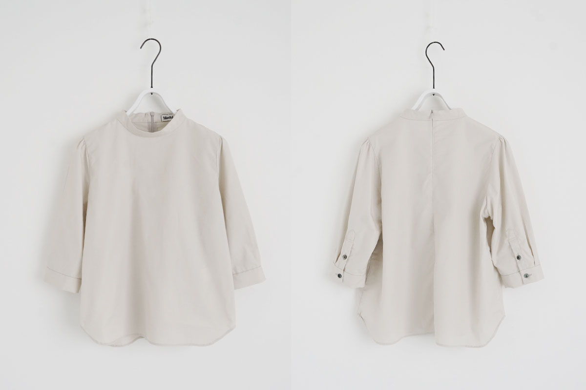 Mochi モチ mock neck blouse [sand beige] モックネックブラウス