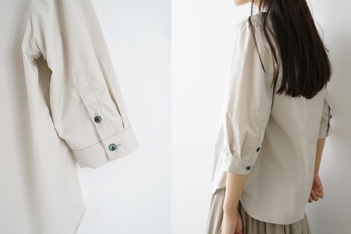 Mochi モチ mock neck blouse [sand beige] モックネックブラウス