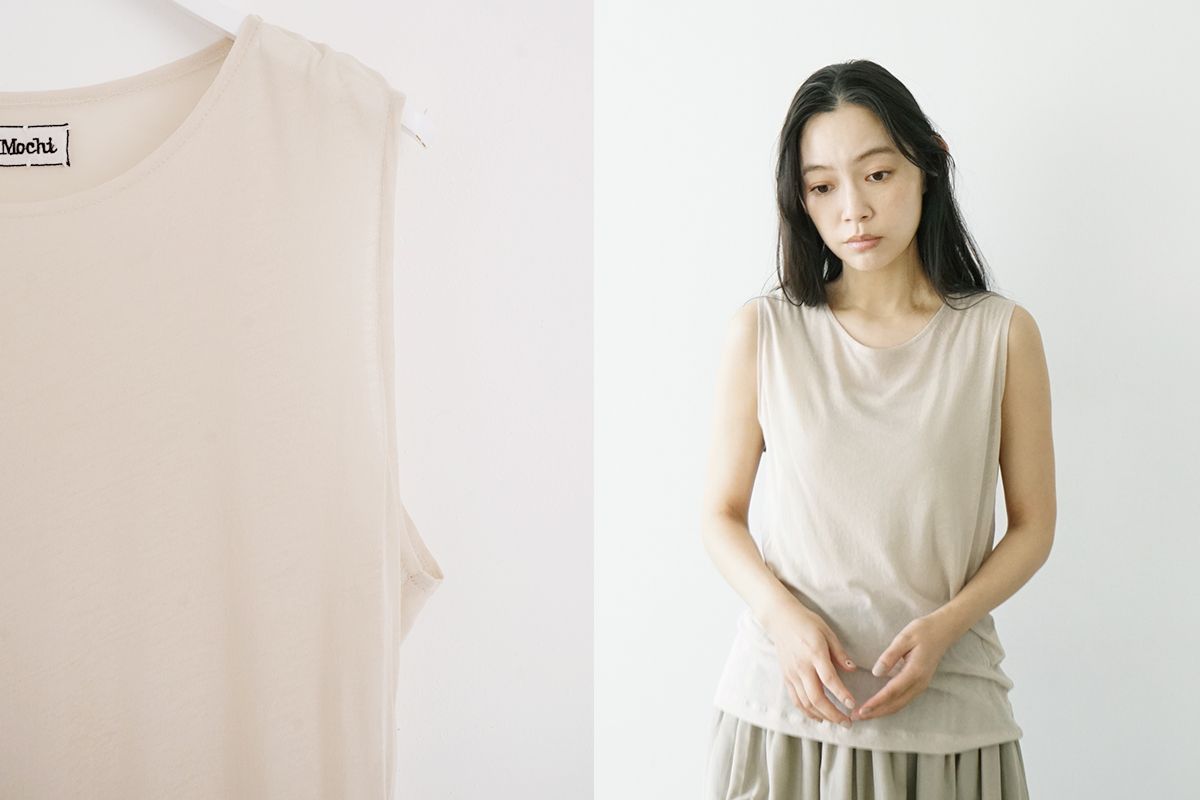 Mochi モチ tank top [sand] タンクトップ