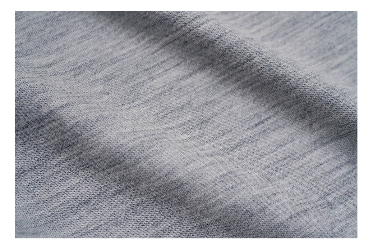 Mochi モチ three quarter sleeve t-shirt [heather gray] 七分丈Tシャツ