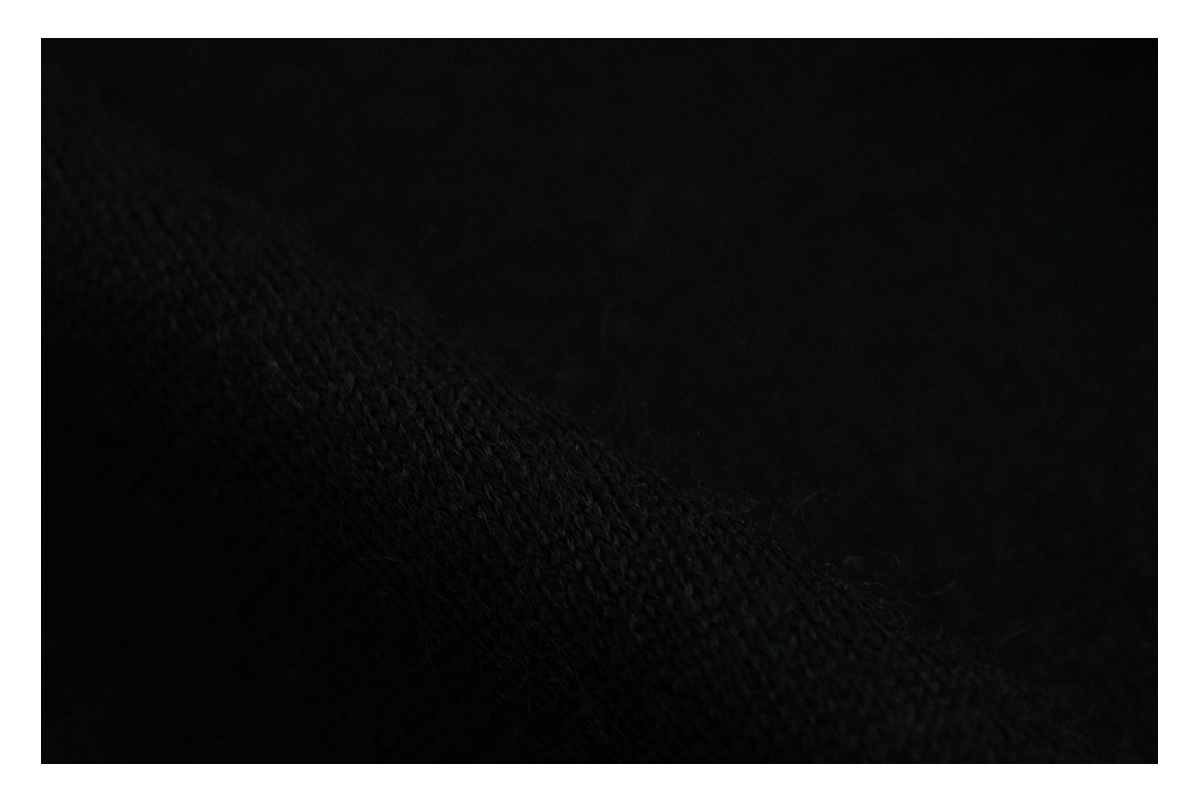 Mochi モチ three quarter sleeve t-shirt [black] 七分丈Tシャツ