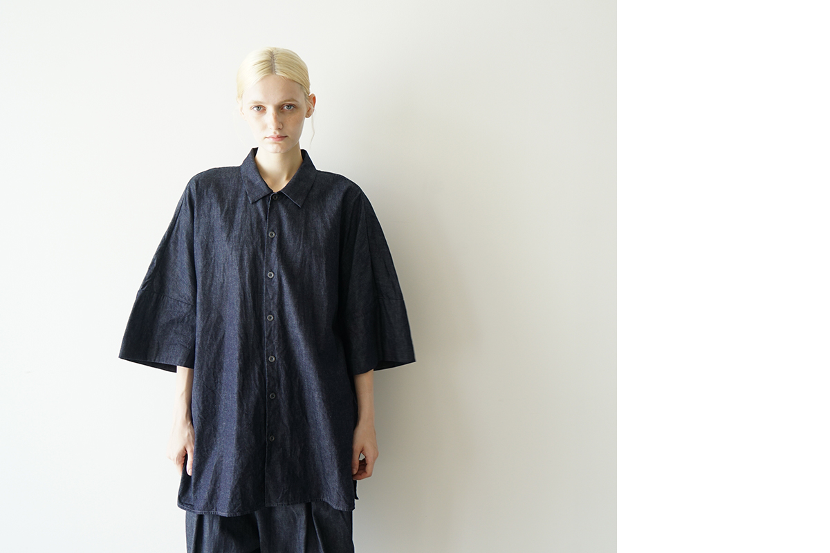 VU ヴウ denim dolman shirt  [DEEP BLUE］デニムドルマンシャツ vu-sht-006