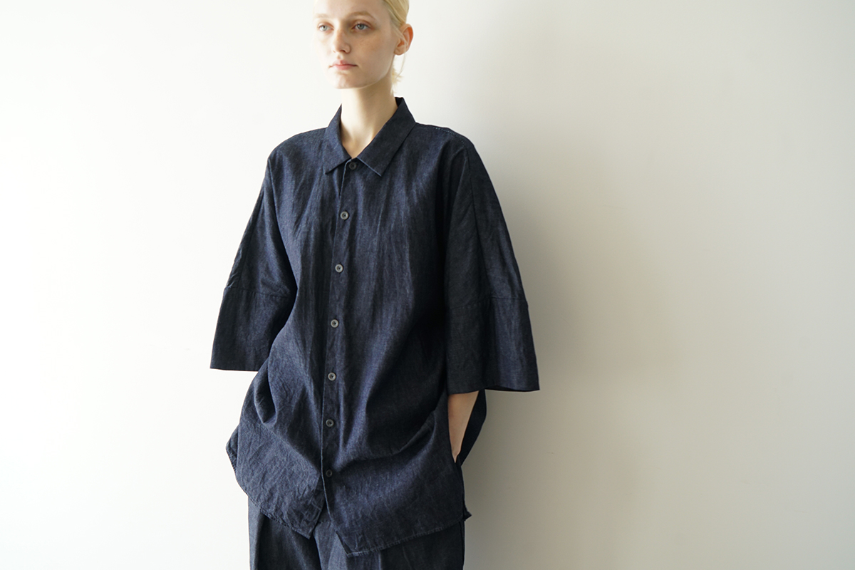 VU ヴウ denim dolman shirt  [DEEP BLUE］デニムドルマンシャツ vu-sht-006